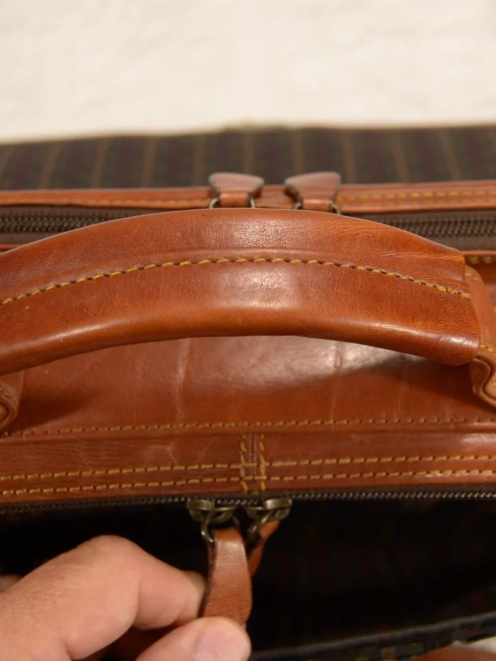 Piquadro Nicolai Leather Laptop Bag Briefcase - Made in Italy